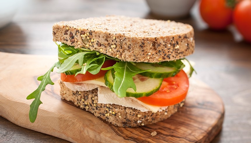 Ein dank des Safeloc® Sandwich-Beutels frisches Sandwich.
