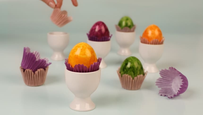 Frühlingshafte Farbtupfer auf dem Frühstückstisch mit Hilfe von Flower Mini Muffins
